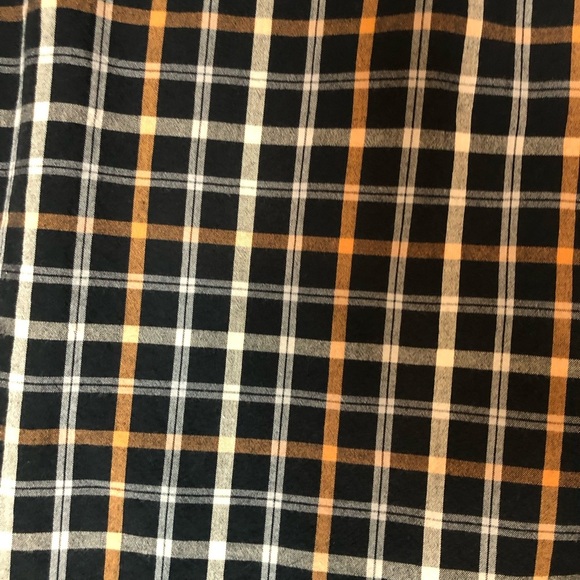 Carhartt Men's Relaxed Fit Button-up Shirt, Black/Orange/Cream Plaid Size M - Picture 9 of 9